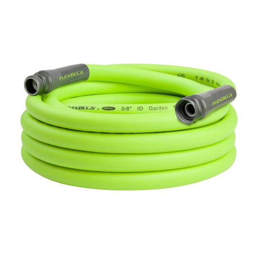 Flexzilla Garden Hose, 5/8 x 25', 3/4 - 11 1/2 GHT Fittings, ZillaGreen