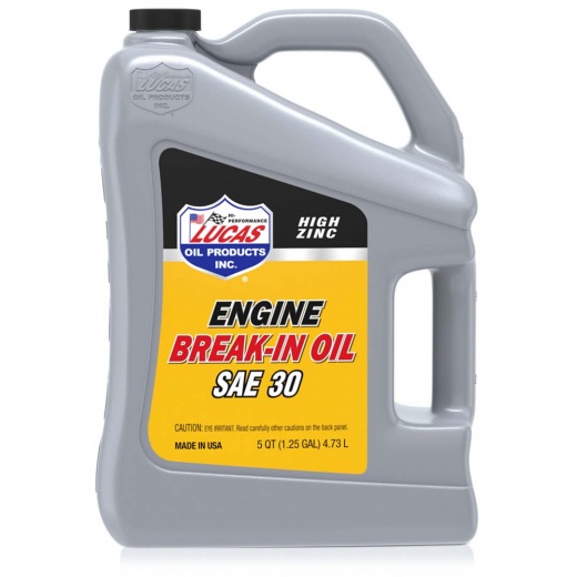 Lucas Oil SAE 30 Break-In Oil - 5 Quart for Maximum Engine Performance