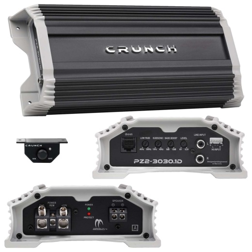 Crunch POWERZONE 2 Monoblock Amplifier, 3000 Watts