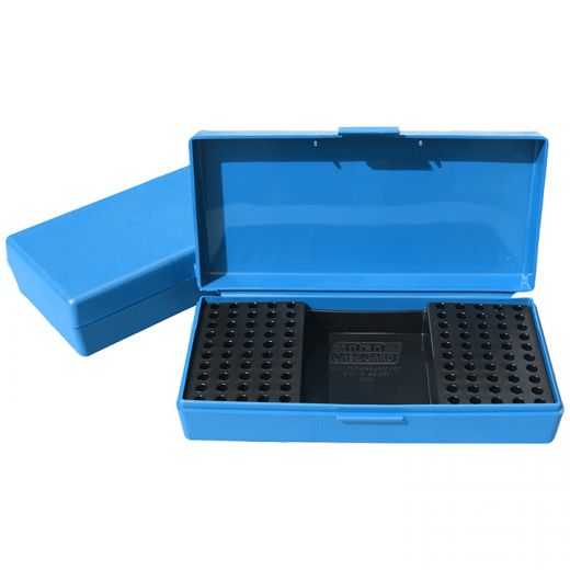 Mtm Ammo Box 100 Rounds Rimfire – 22Lr/17 Hmr Rimfire (Blue)