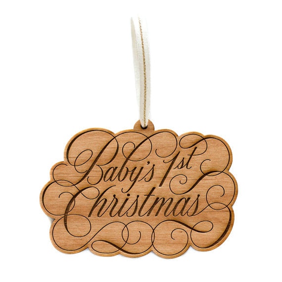 Baby's First Christmas - Wood Ornament