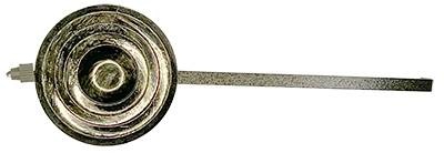 2-3/8" X 7-1/4" Antiqued Brass Finished Aluminum Bob On Brass Rod Pendulum Assembly