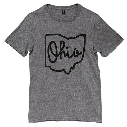 Ohio T-Shirt, Heather Graphite, Large