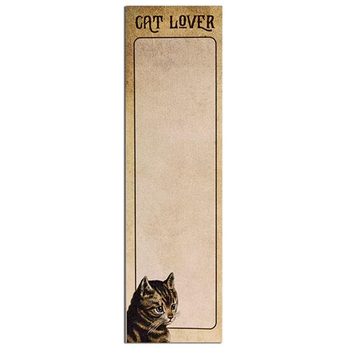 Cat Lover Long Notepad