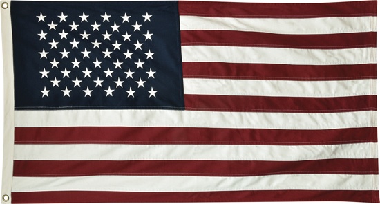 Natural American Flag, 58"