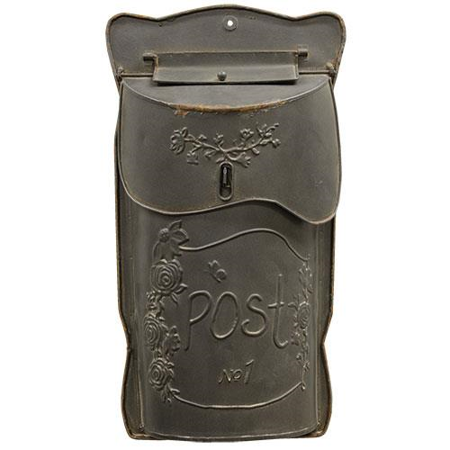 Aged Black Post Box