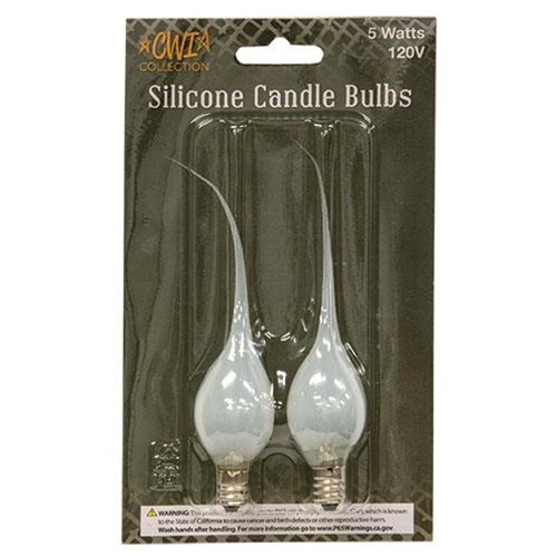 2/Pkg, 5W Clear Silicone Bulbs