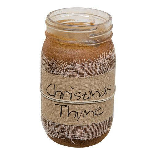 Christmas Thyme Jar Candle, 16Oz