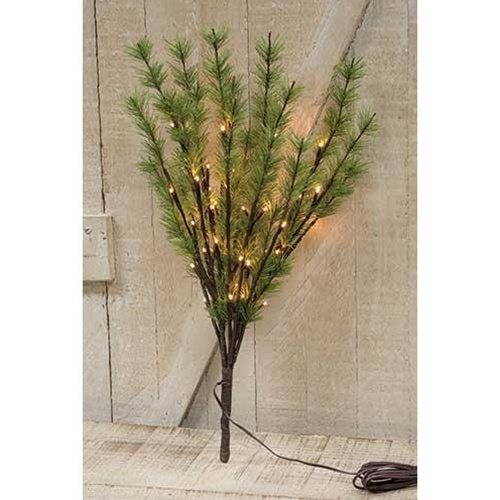 Led Pine Branch, 40Ct - Warm White LED Lights for Holiday Decor