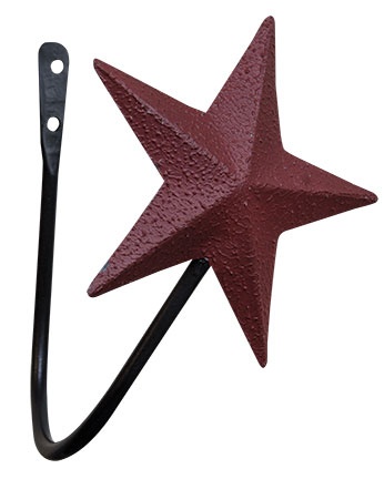 Burgundy Star Curtain Tieback