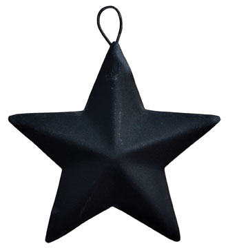 Mini Barn Star - Black - 2.25"