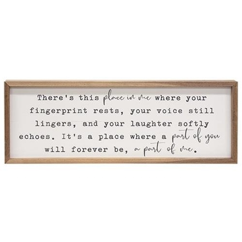 There's This Place Framed Print, 24"X8"