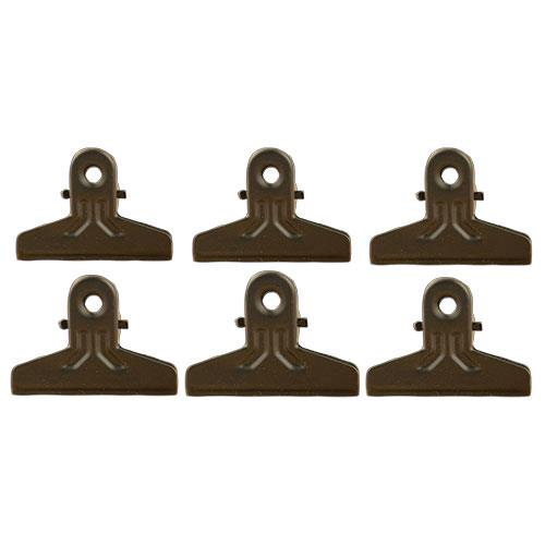 6/Set Black Clips - Cord Organizers for Home and Office
