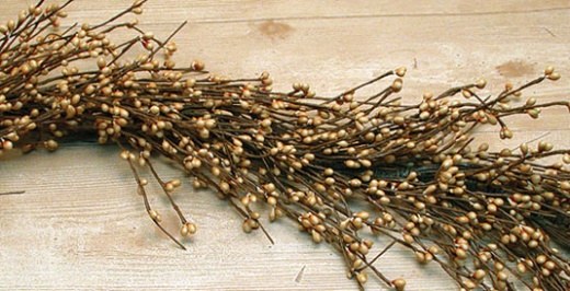 Old Gold Pip Garland, 4 Ft