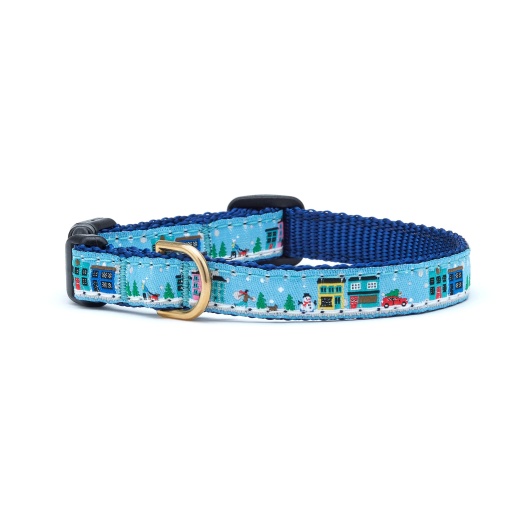 City Christmas Small Breed Dog Collar by Up Country