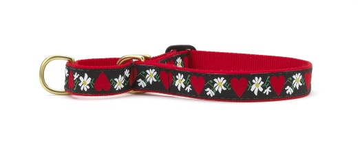 Hearts And Flowers Martingale Collar by Up Country