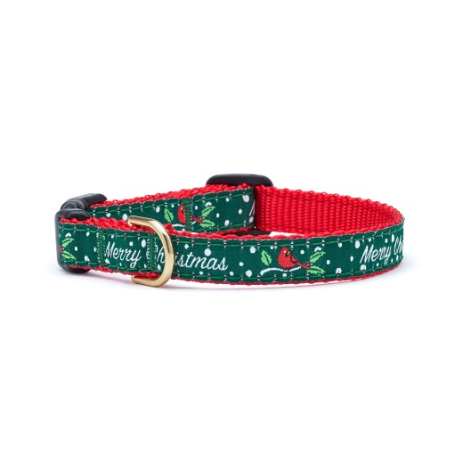 Merry Christmas Small Breed Dog Collar - Up Country