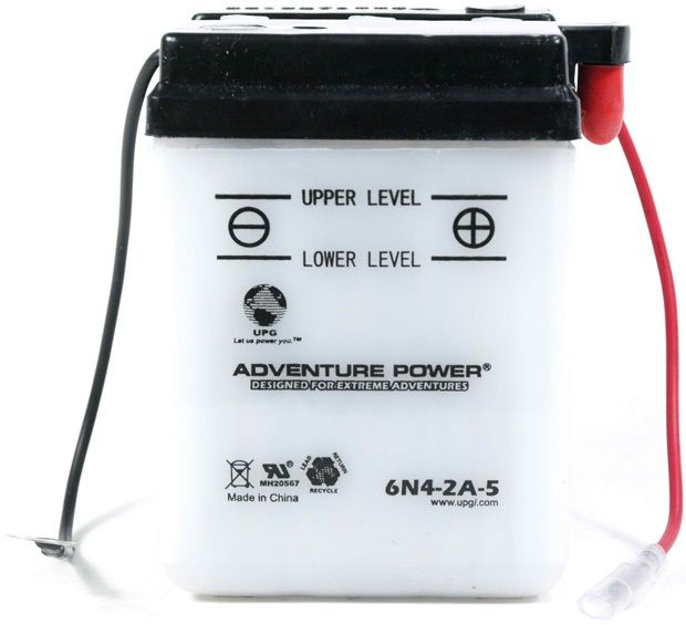 UPG Adventure Power Lead-Acid Conventional: 6N4-2A-5, 4 AH, 6V