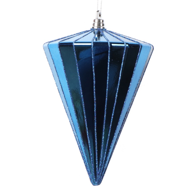 6" Shiny Midnight Blue Cone 3/Bag