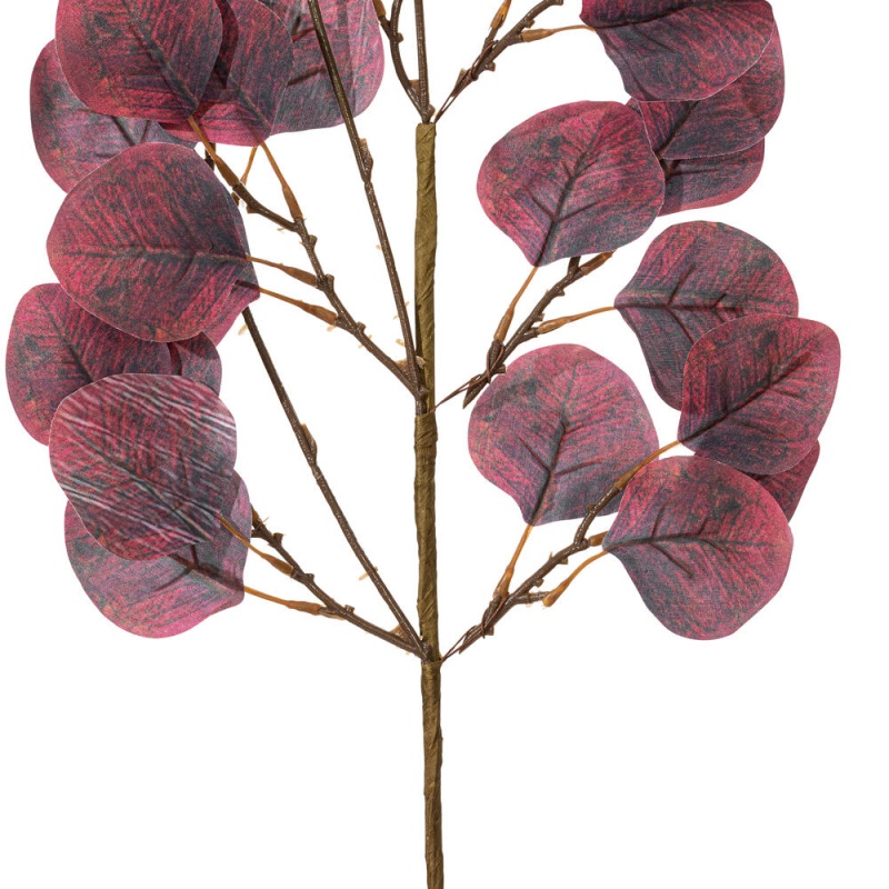 32" Burgundy Sd Eucalyptus Leaf 3/b