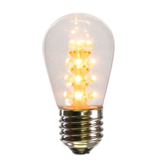 S14 LED Warm White Transparent E26 Medium Nickel Base Bulb 5/Pk