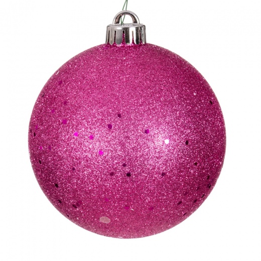 Vickerman 4.75" Hot Pink Sequin Ball Ornament