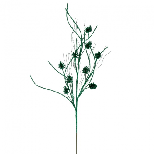 Vickerman 32" Seafoam Cone Twig Glitter Spray 6/Bg