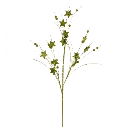 33" Lime Star/Ball Glitr Spray 6/Bg