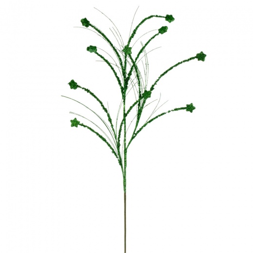 36" Green Mini Star Glitr Spray