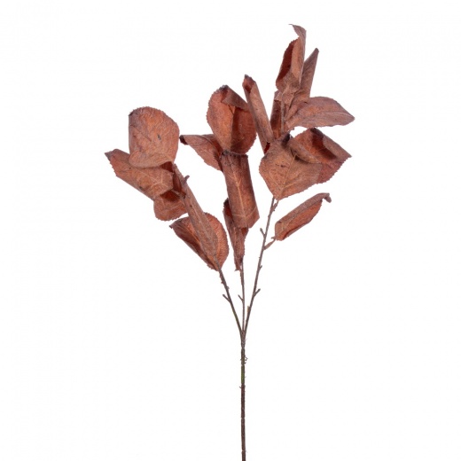 28" Dark Brown Leaf Spray 3/Bag - Artificial Dried Leaf Decoration