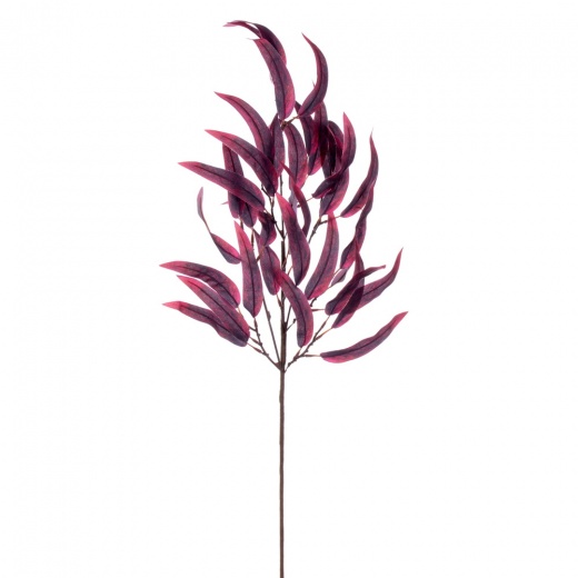 32" Burgundy Eucalyptus Leaf Spray 2/Bag - Add a Touch of Elegance to Your Home Decor