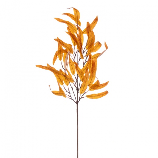 32" Orange Eucalyptus Leaf Spray - 2/Bag