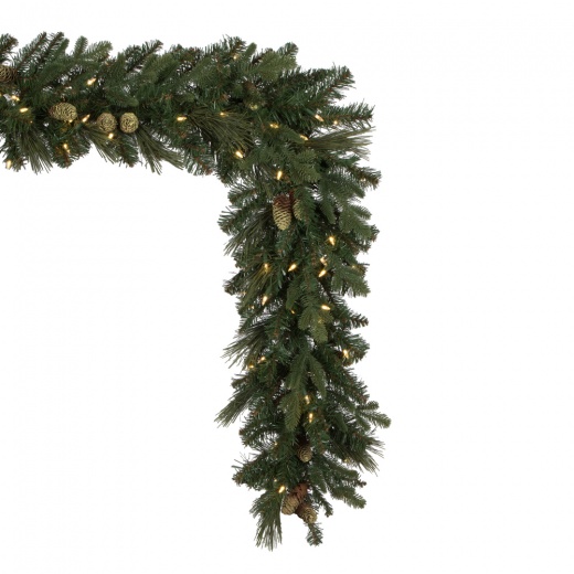 9' X 14" Emerald Fir Garl Dura-Lit 100Ww Artificial Christmas Garland