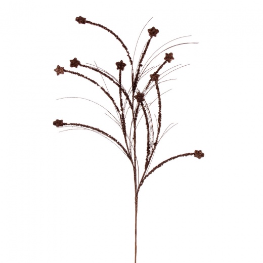 Vickerman 36" Mocha Mini Star Glitter Spray