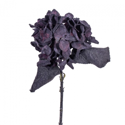 13" Plum Hydrangea Spray - Artificial Flowers for Home Decor