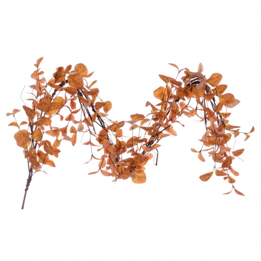 5' Orange Leaf Garland