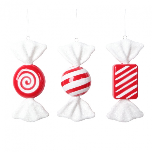 7.5"-8" Red Candy Assortment 3/Bag