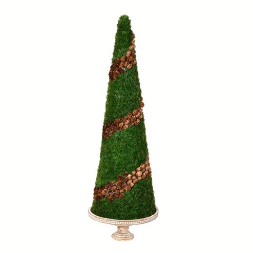 36" Potted Cedar Tree - Artificial Cone Shape Tree for Home or Office