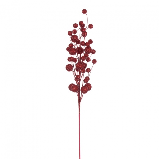 27" Red Multi Ball Glitr Spray 4/Bg