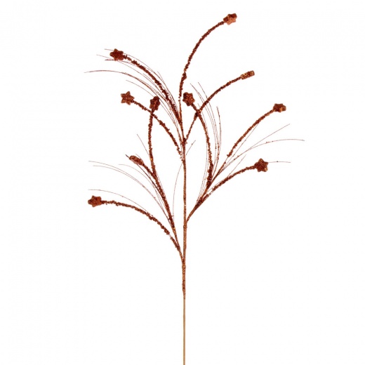 36" Copper Mini Star Glitr Spray 6/Bg