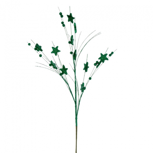33" Seafoam Star/Ball Glitter Spray