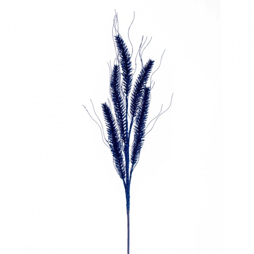 30" Blue Wheat Glitr Spray 6/Bg