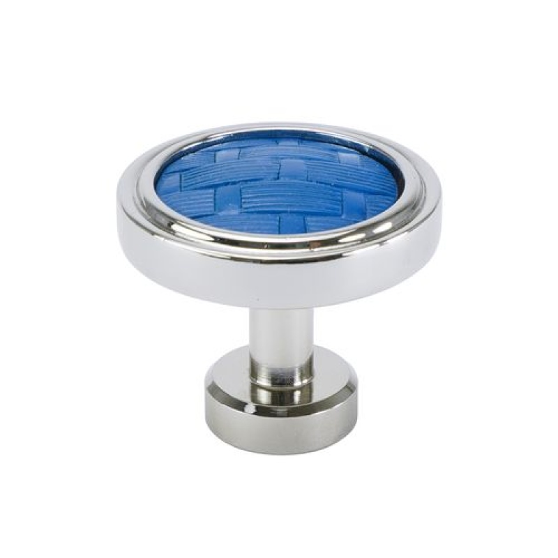 Carpe Diem Spectra Weaves Chrome And Deep Blue Knob