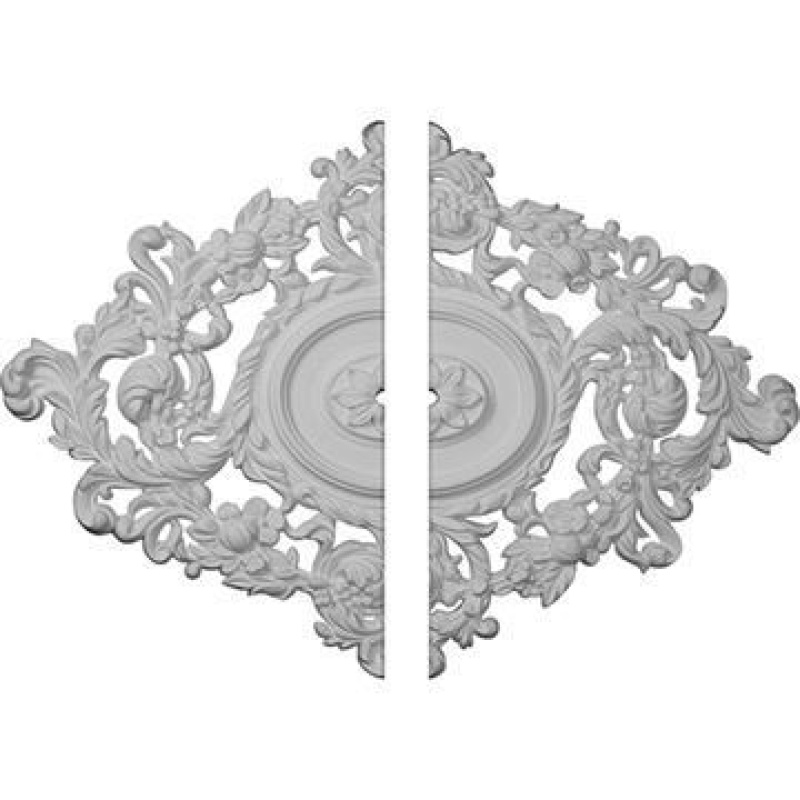Restorers Architectural Katheryn Oval Urethane Ceiling Medallion