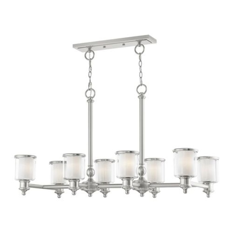 Livex Lighting Middlebush 8-Light Linear Chandelier