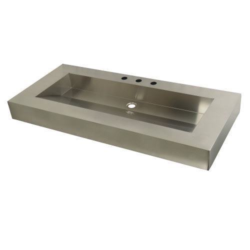 Fauceture Commercial Stainless Steel Bathroom Wash Basin 22 X 49 Inch
