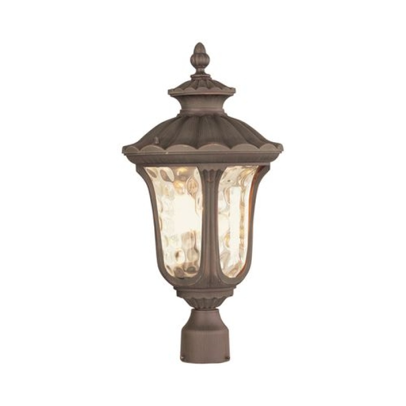Livex Lighting Oxford 3-Light Large Outdoor Post Top Lantern