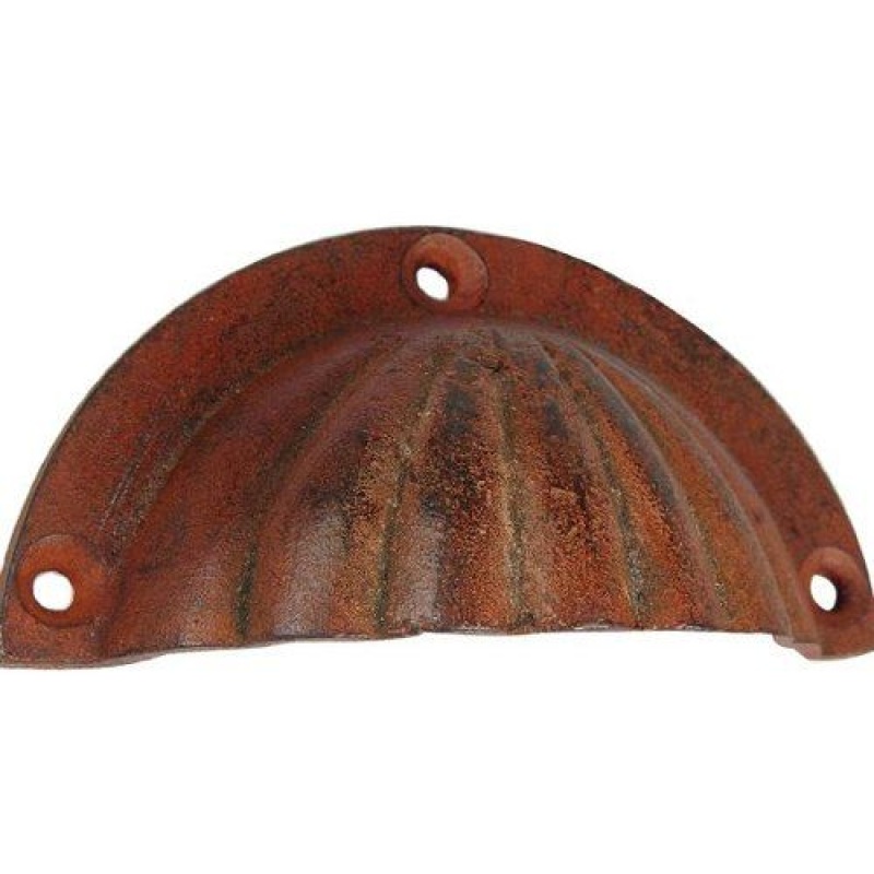 Restorers Scalloped Texture Rusty Bin Pull