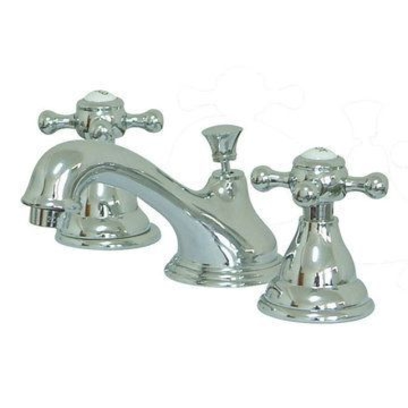 Restorers Widespread Lavatory Faucet - Buckingham Cross