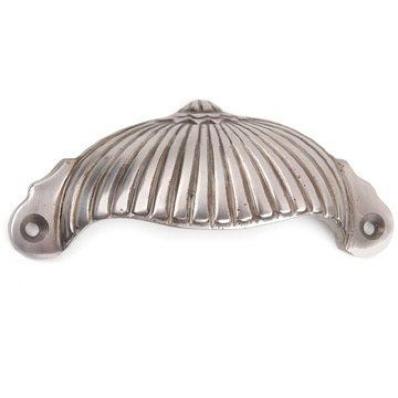 Restorers Polished Cast Iron Ribbed Bin Pull
